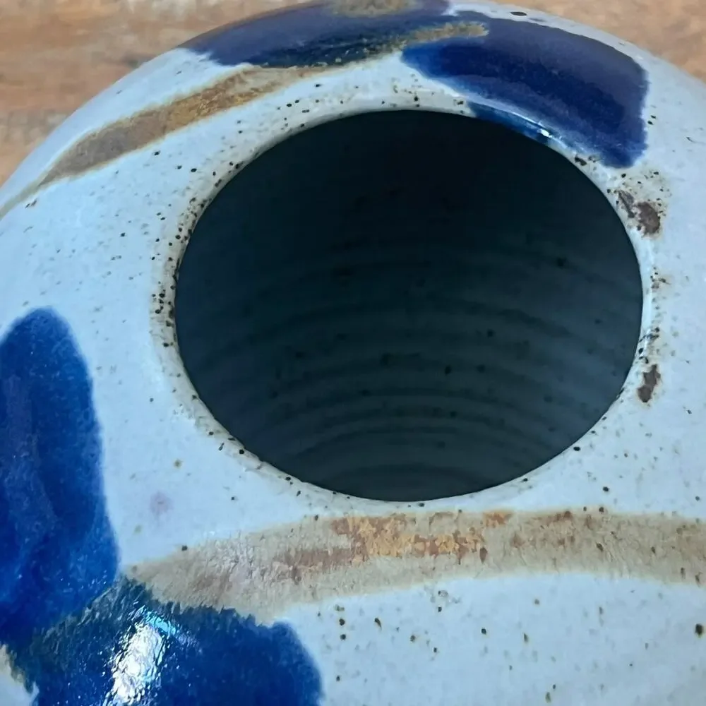 Studio Pottery Stoneware Vase 8.5